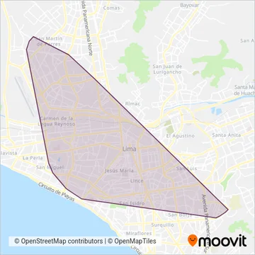 Grupo Diez S.A.C. coverage area map
