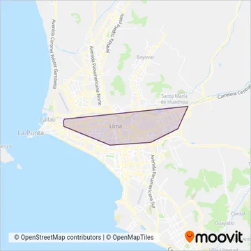 Transportes y Service Canadá S.A. coverage area map