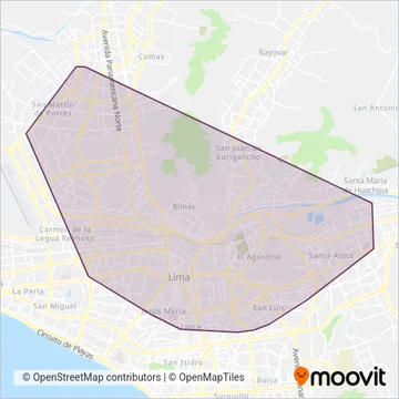 Virgen de la Asunción S.A. coverage area map