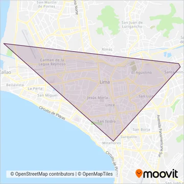 Almirante Miguel Grau S.A. coverage area map