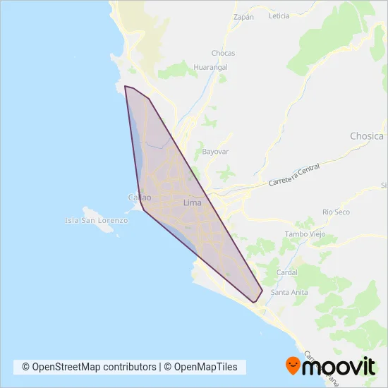 Consorcio Grupo Orion coverage area map