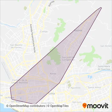 Las Flores S.A. coverage area map