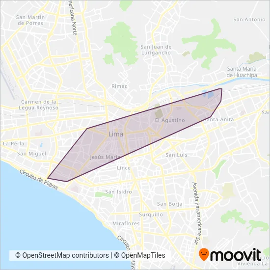 Niño Emanuel S.A.C. coverage area map