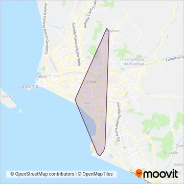 ETUSA coverage area map