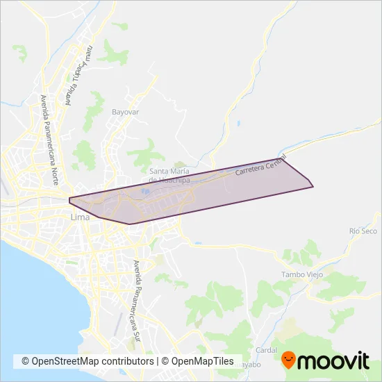 ETRANTURHSA coverage area map