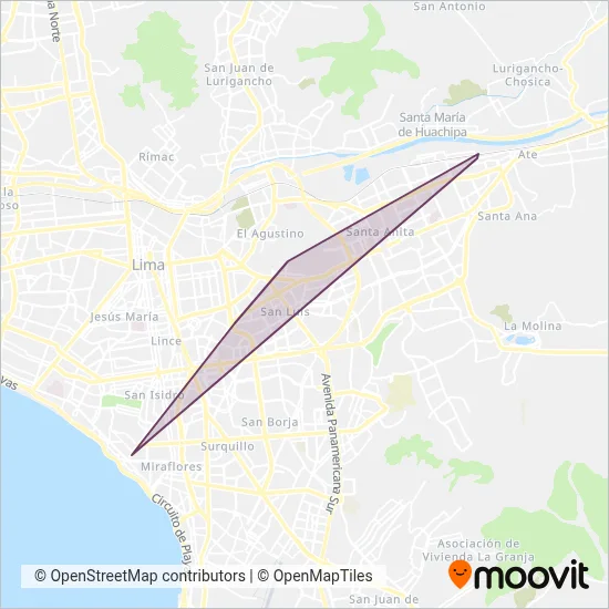 Nuevo Horizonte S.A. coverage area map