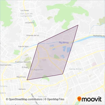 Peralitos S.A. coverage area map