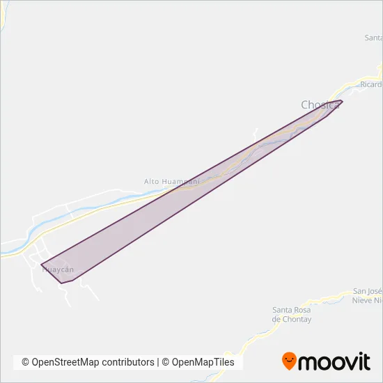Mapa del área de cobertura de El Triunfo 119 S.A.
