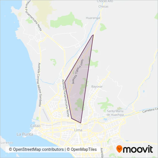 Santa Cruz S.A. coverage area map
