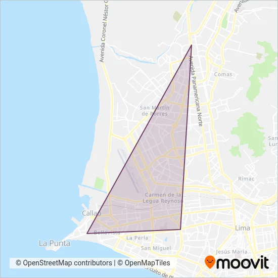 Amancaes S.A. coverage area map