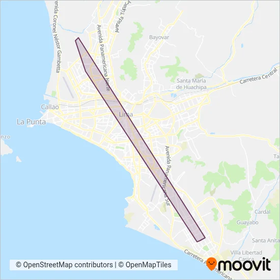 Salvador S.A.C. coverage area map