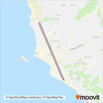 El Cóndor S.A. coverage area map