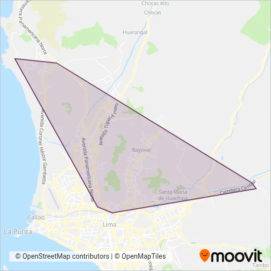 Inversiones y Representaciones Polo S.A.C. coverage area map