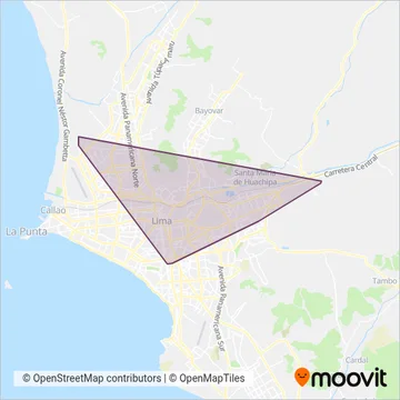 Federico Villarreal S.A. coverage area map