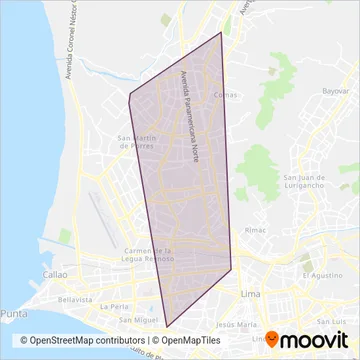 ETNOLSA coverage area map