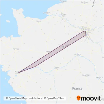 Carte de la zone de couverture de OCEdefault