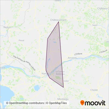 Loire Océan coverage area map