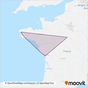 SNCF VOYAGEURS coverage area map