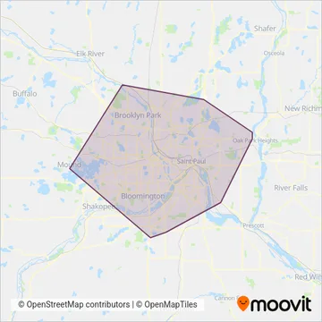 Metro coverage area map