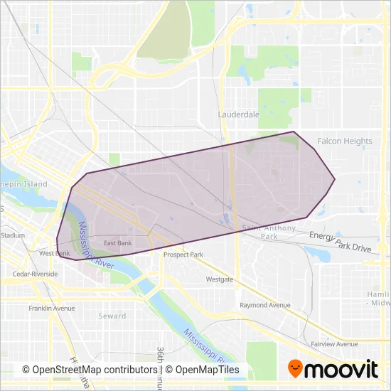 Campus Circulator coverage area map