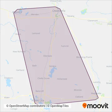 SMART coverage area map