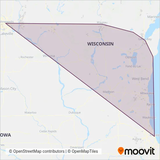 Greyhound-us coverage area map