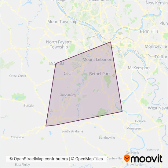 Freedom Transit coverage area map