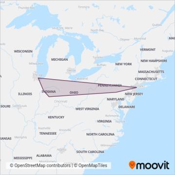 FlixBus-us coverage area map