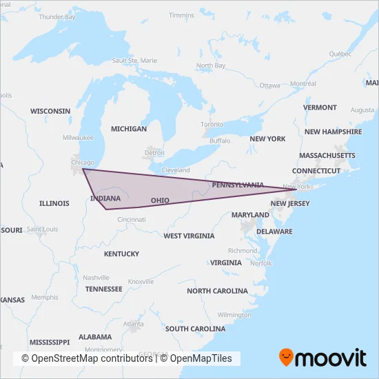 FlixBus-us coverage area map