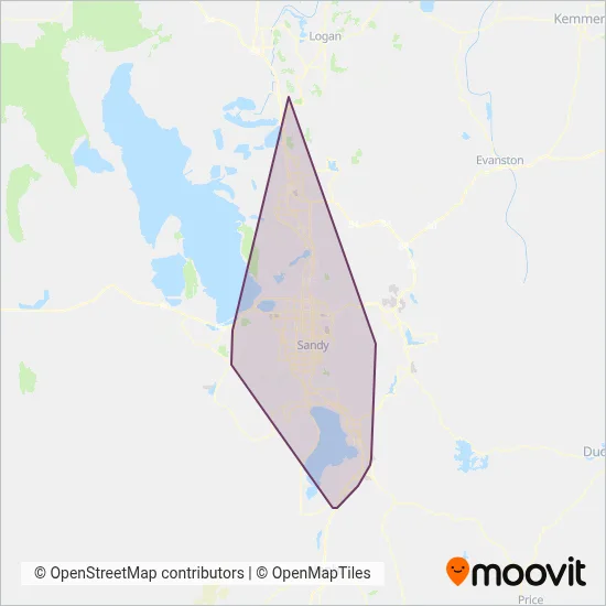 UTA (Bus) coverage area map