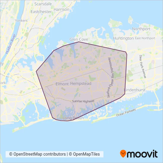 NICE coverage area map