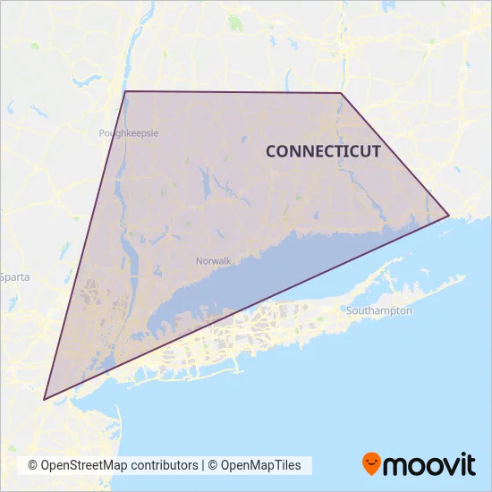 Amtrak coverage area map