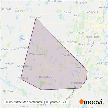 CTTransit coverage area map