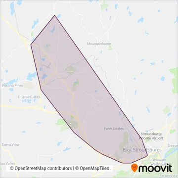 Monroe County Transit Authority coverage area map