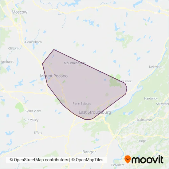 Monroe County Transit Authority coverage area map