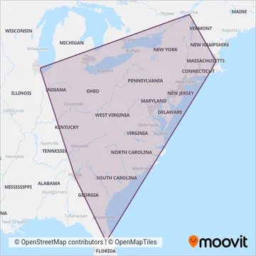 FlixBus-us coverage area map