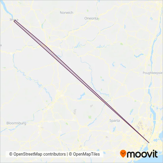 Megabus coverage area map