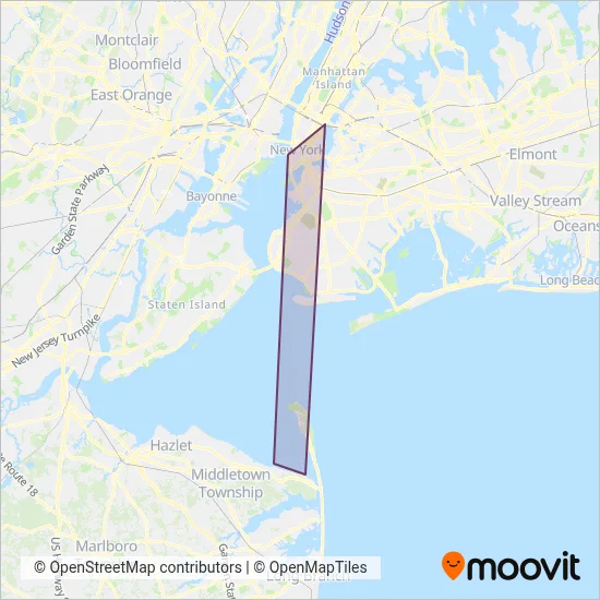 Seastreak coverage area map