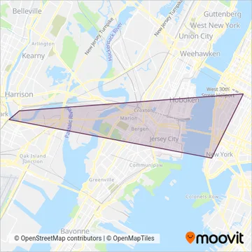 PATH coverage area map