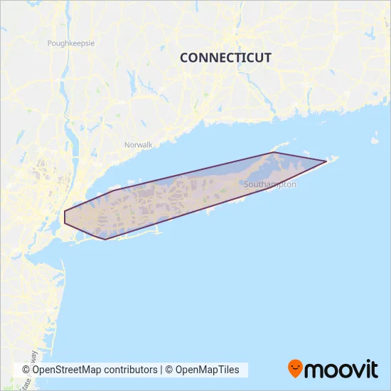 LIRR coverage area map