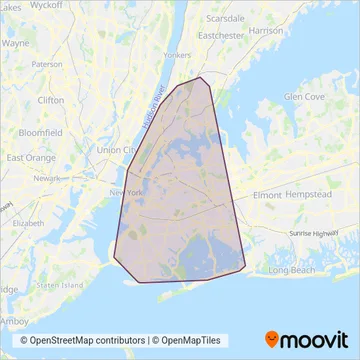 MTA (Subway) coverage area map
