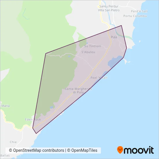 Area coperta dal servizio di AUTONOLEGGIO FOLLESA DEI F.LLI PASQUALE E GIANNI FOLLESA SNC