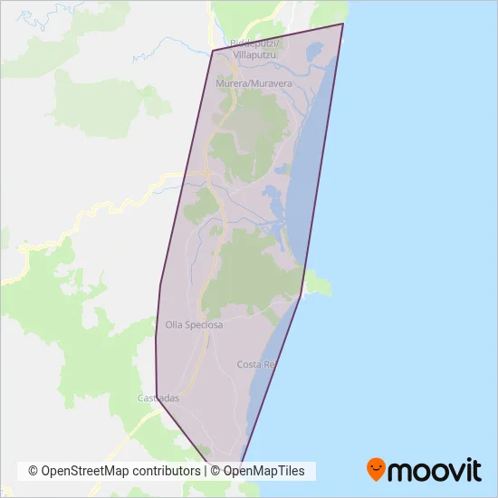 Area coperta dal servizio di SINA DI GIANFRANCO STEVELLI SRL