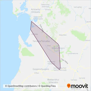 Area coperta dal servizio di ATZENI