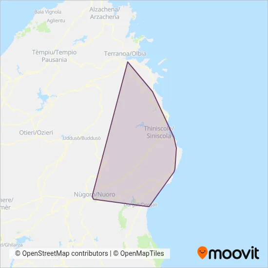 Area coperta dal servizio di F.LLI DEPLANO S.N.C. DI GABRIELE DEPLANO E C