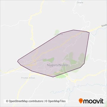 ATP NUORO coverage area map