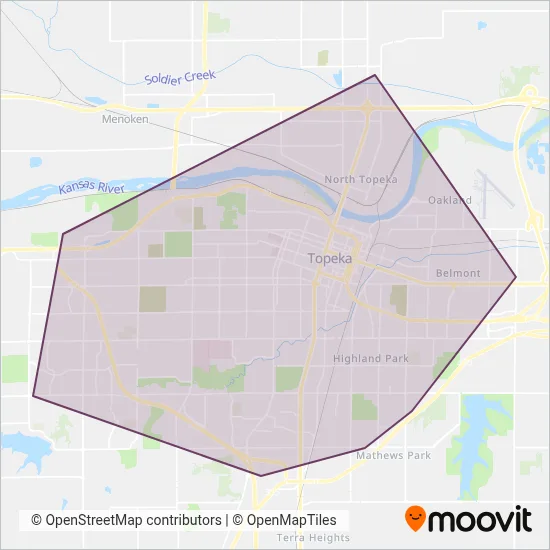 Topeka Metro coverage area map