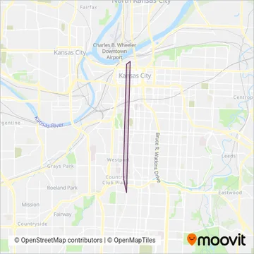 KC Streetcar coverage area map