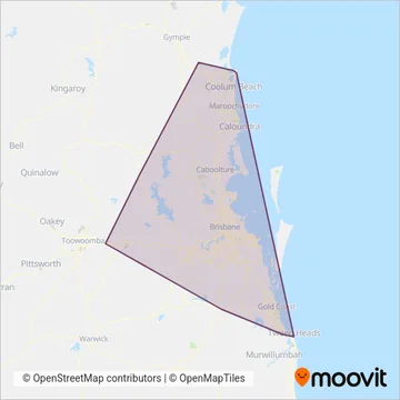 TransLink (Bus) coverage area map
