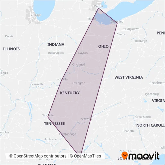 Greyhound-us coverage area map
